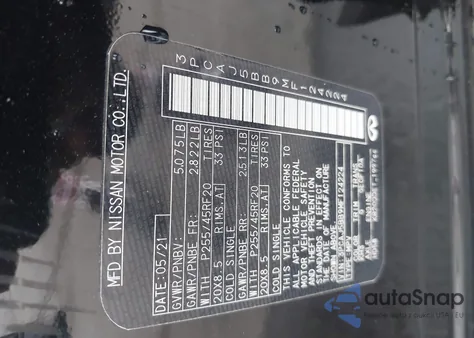 2021 Infiniti Qx50 Luxe Awd from USA, damaged, VIN 3PCAJ5BB9MF124224